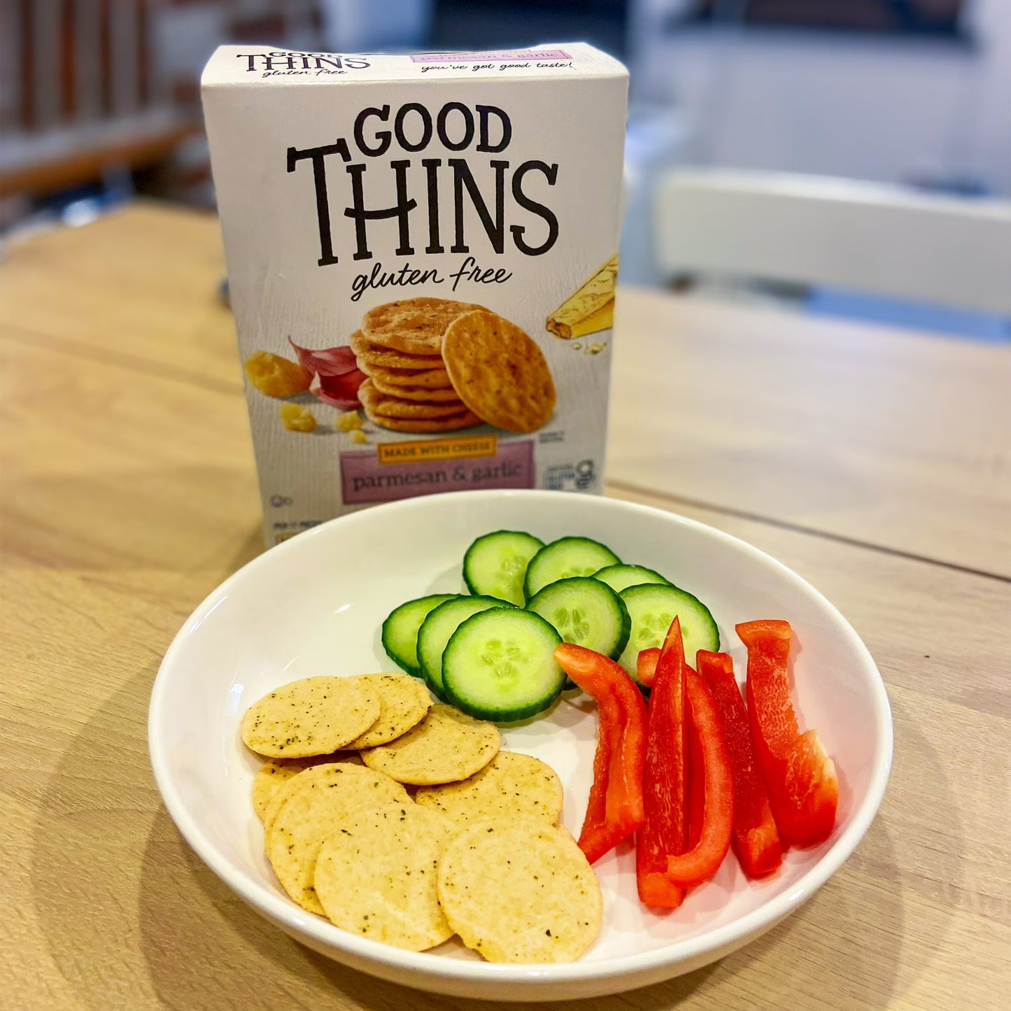 GOOD THINS Parmesan & Garlic Rice & Cheese Snacks Gluten Free Crackers, Snack Crackers, 3.5 oz