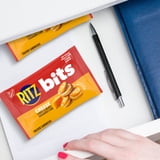 RITZ Bits Cheese Sandwich Crackers, Lunch Snacks for Kids and Adults, 10 Snack Packs
