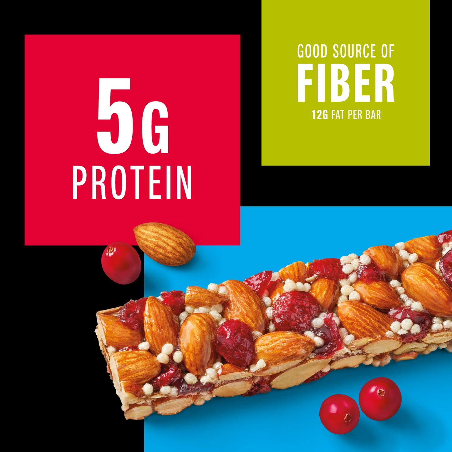 (6 pack) KIND Gluten Free Cranberry Almond Snack Bars, 1.4 oz, 6 Count, Cardboard Box
