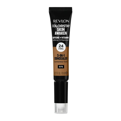 Revlon ColorStay Skin Awaken Cream Concealer Makeup, Longwear, 075 Hazelnut, 0.27 fl oz