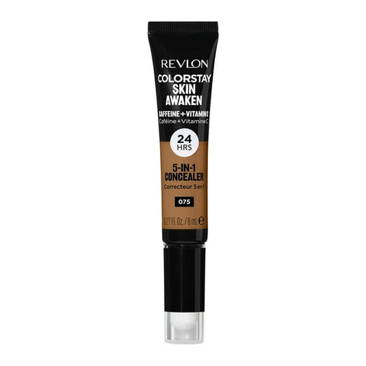 Revlon ColorStay Skin Awaken Cream Concealer Makeup, Longwear, 075 Hazelnut, 0.27 fl oz