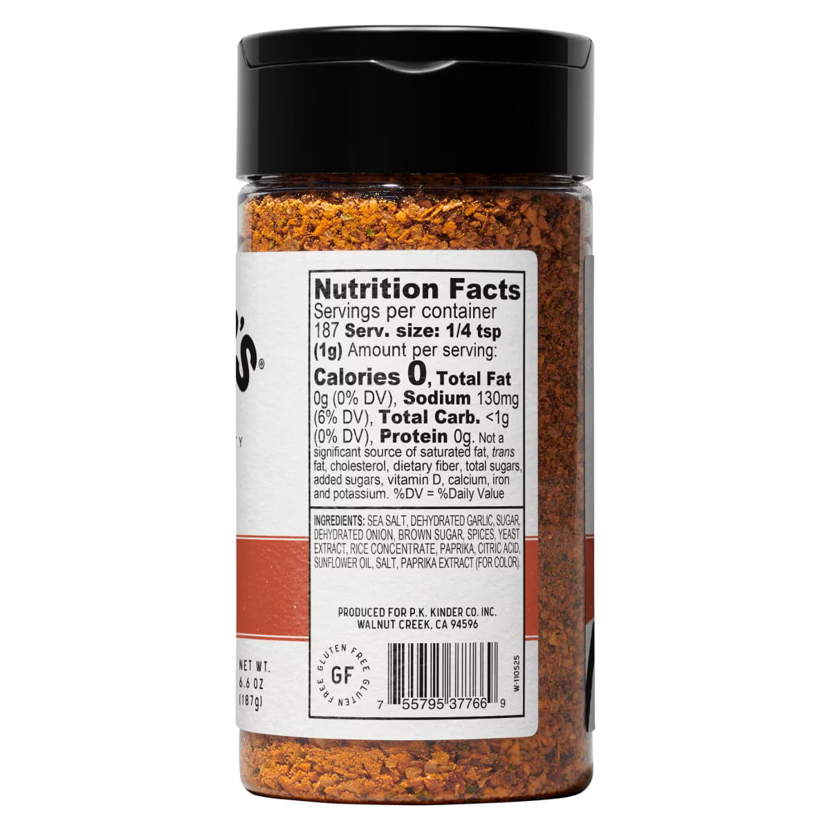 Kinder's Spicy Garlic Crunch Seasoning Blend with Chilis, Garlic, and Sea Salt, 6.6 oz