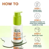 Garnier Fructis Sleek & Shine Sleek and Stay, for Frizzy and Dry Hair, Pump, 1.69 fl oz