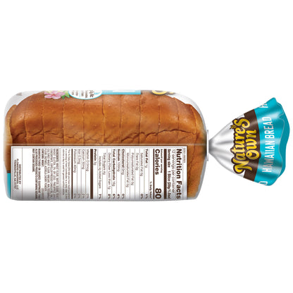 Nature's Own Hawaiian, Non-GMO Small Loaf Bread, Sandwich Bread, 12 oz Loaf