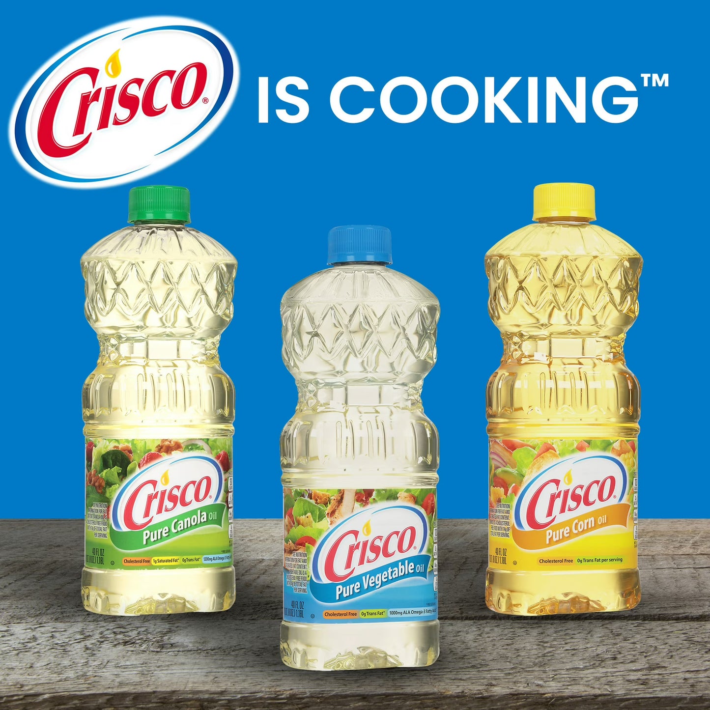 (12 pack) Crisco Pure Vegetable Oil, 16 fl oz