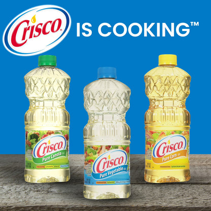 (12 pack) Crisco Pure Vegetable Oil, 16 fl oz