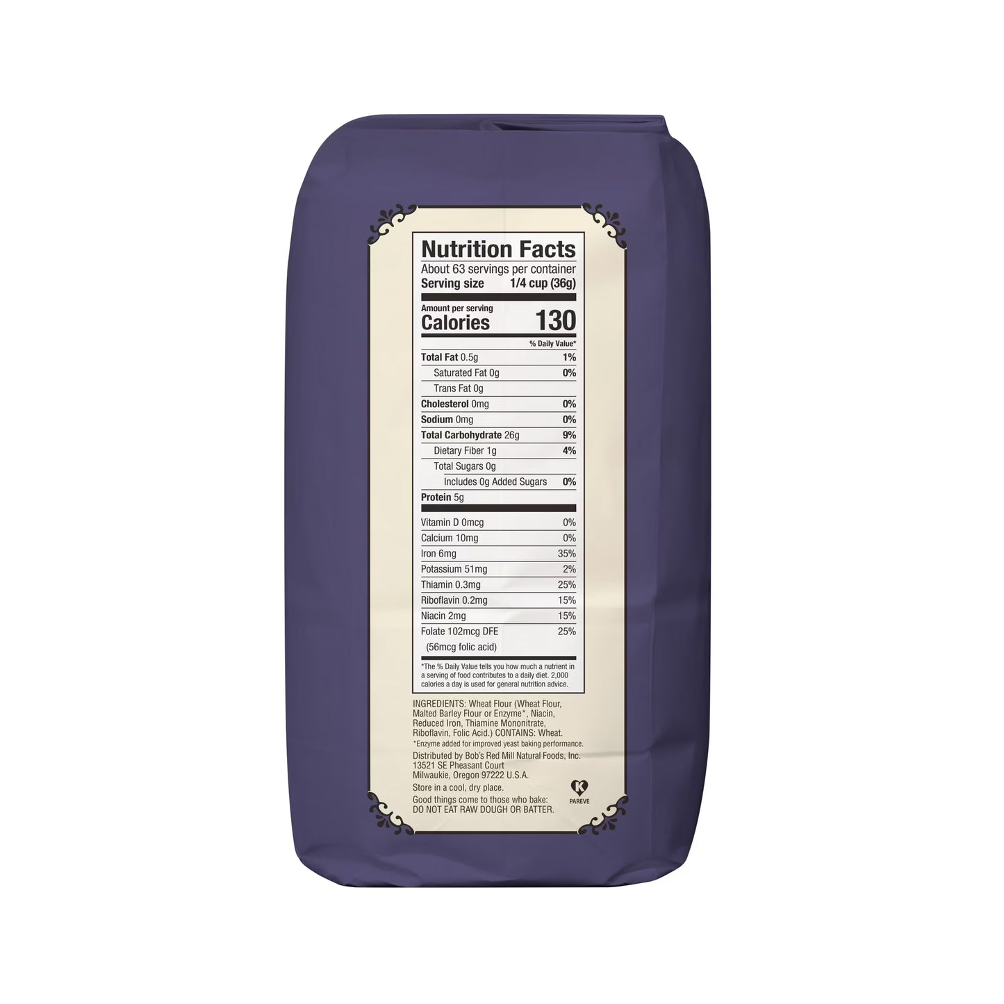 Bob's Red Mill Artisan Bread Flour, Unbleached Enriched Wheat, 5 lb Bag