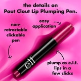 e.l.f. Pout Clout Lip Plumping Pen, Clink Pink, 0.07oz