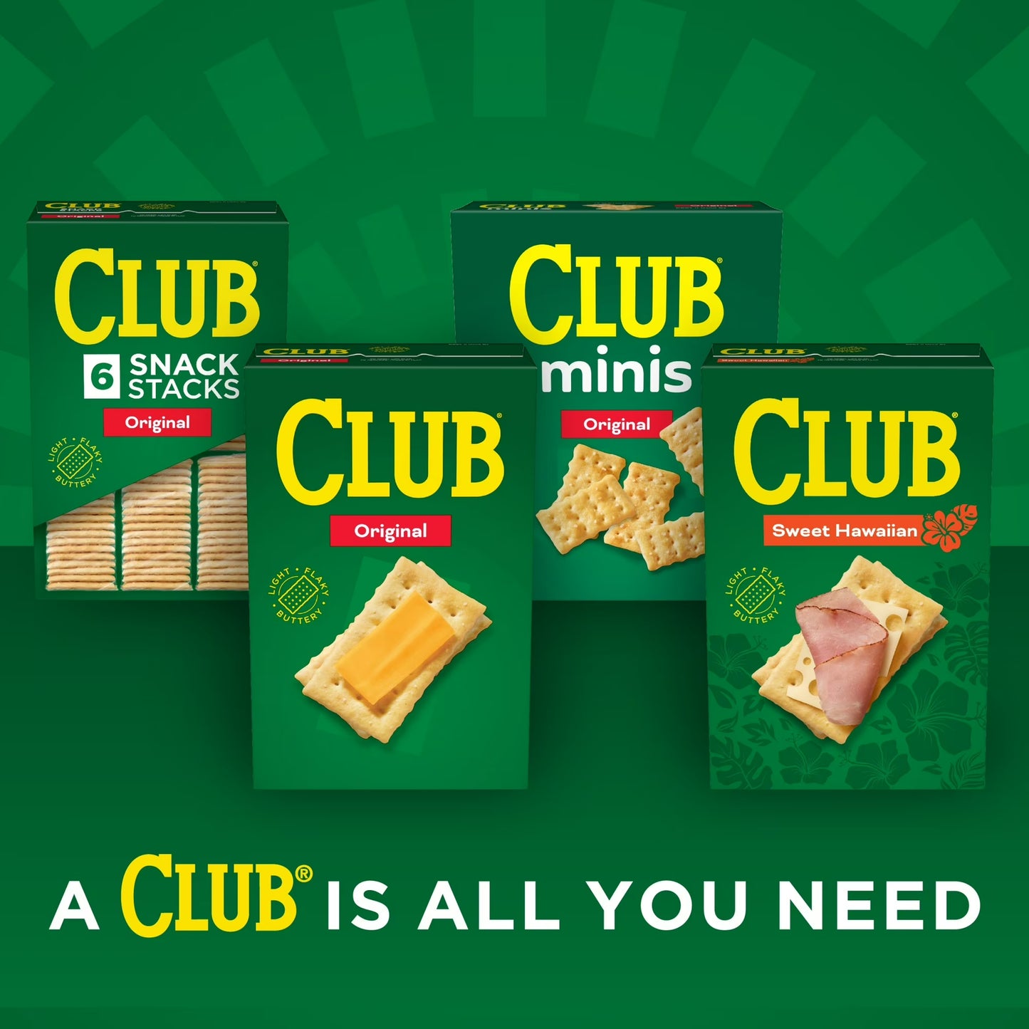 Club Snack Stacks Original Crackers, Lunch Snacks, 6 Count