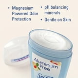 Secret Aluminum Free Women's Deodorant Solid, White Peach, 2.4 oz