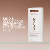Native Deodorant, Sensitive, Aluminum Free, Coconut & Vanilla, for Women and Men, 2.65 oz