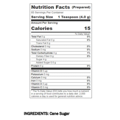 Domino Pourable Pure Cane Sugar, 12 Oz plastic - Pack of 2