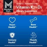 Member's Mark Vitamin K2 + D3 Softgels, 150 ct.