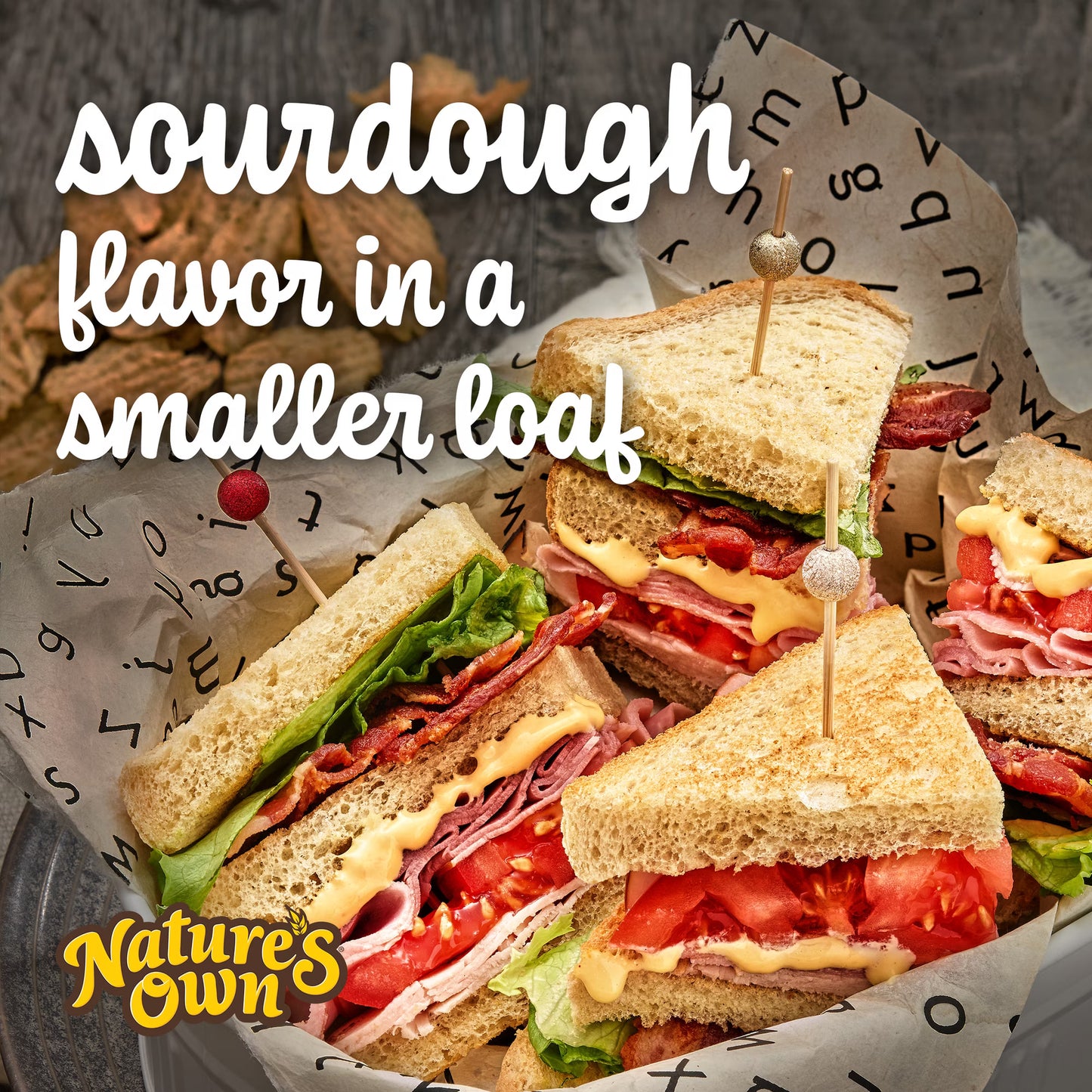 Nature's Own Sourdough, Small Loaf Size, Non-GMO Sliced Sourdough Sandwich Bread, 12 oz Loaf