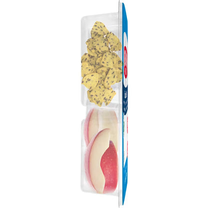 Crunch Pak Snack Pak Fresh Apple Slices, Salted Flaxseed Corn Chips & Honey Brown Turkey Sausage, 4.2oz Tray