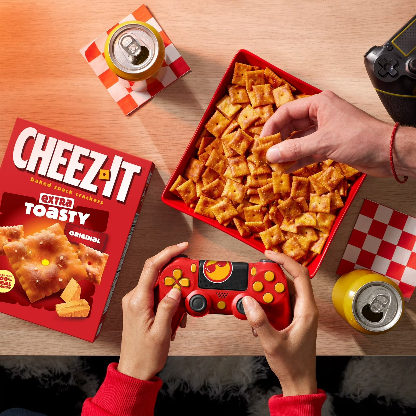 Cheez-It Extra Toasty Cheese Crackers, Baked Snack Crackers, 21 oz