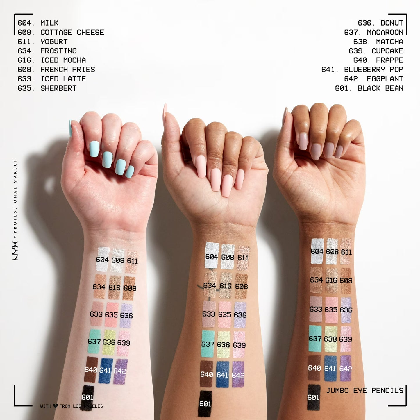 NYX Professional Makeup Jumbo Eye Pencil, All-in-one Eyeshadow and Eyeliner Multi-stick, Frappe, 0.18 oz