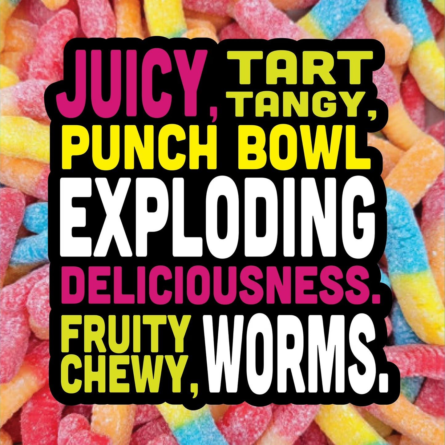 Trolli Fruit Punch Sour Brite Crawlers 14 Ounce Bag