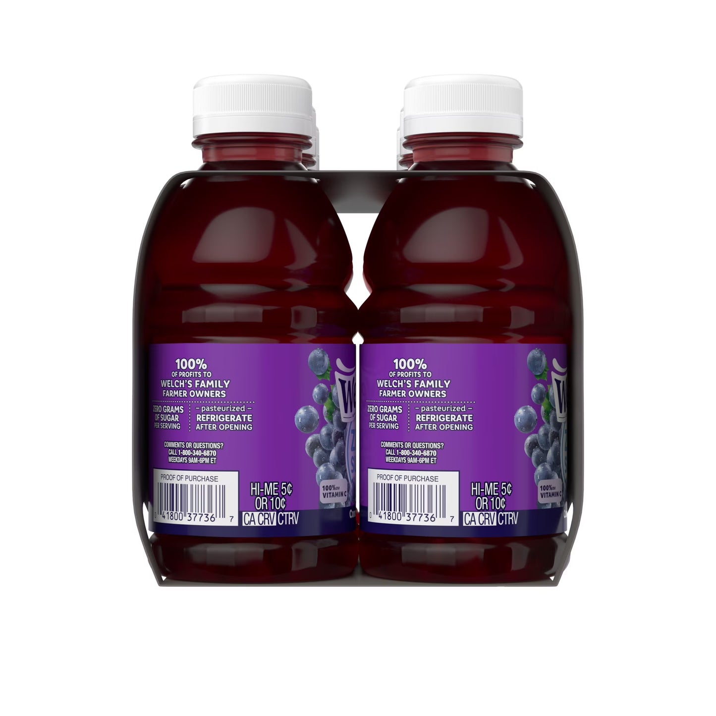 Welch's Concord Grape Zero Sugar Drink, 10 fl oz Bottle