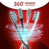 Colgate 360 Advanced Whitening Medium Toothbrushes, Manual Toothbrush Pack, 6 Count