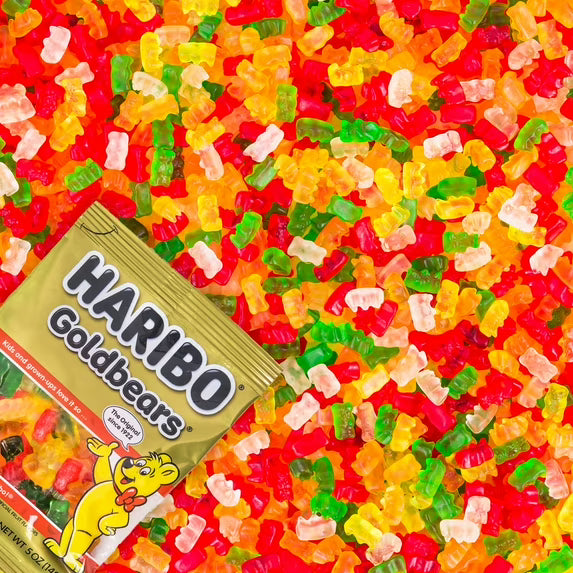 HARIBO Goldbears Gummy Bears Original Assorted Fruit Flavor Candy Gummies, 4 oz Bag