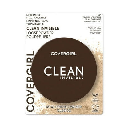 Covergirl Clean Invisible Loose Powder, 105 Translucent Fair, 0.63 oz