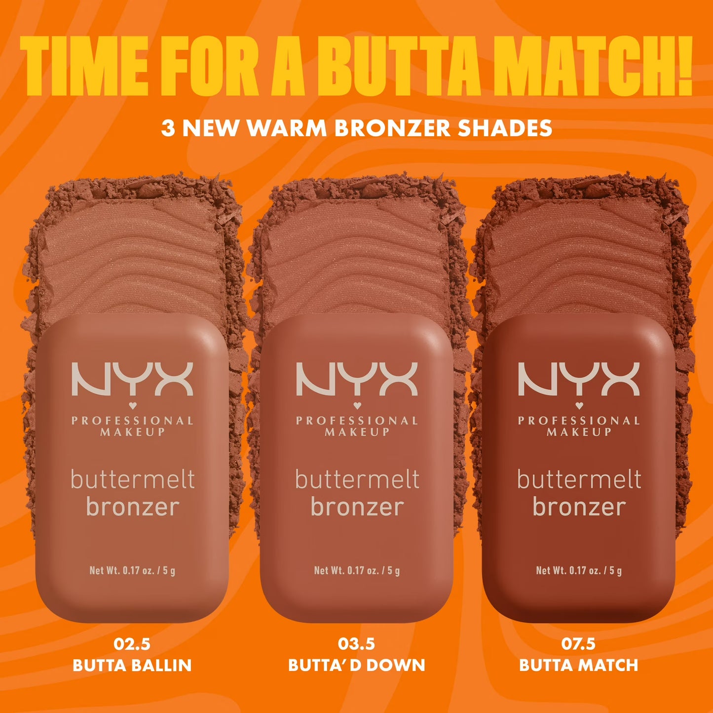 NYX Professional Makeup Matte Buttermelt Bronzer, Butta Ballin, 0.17 oz