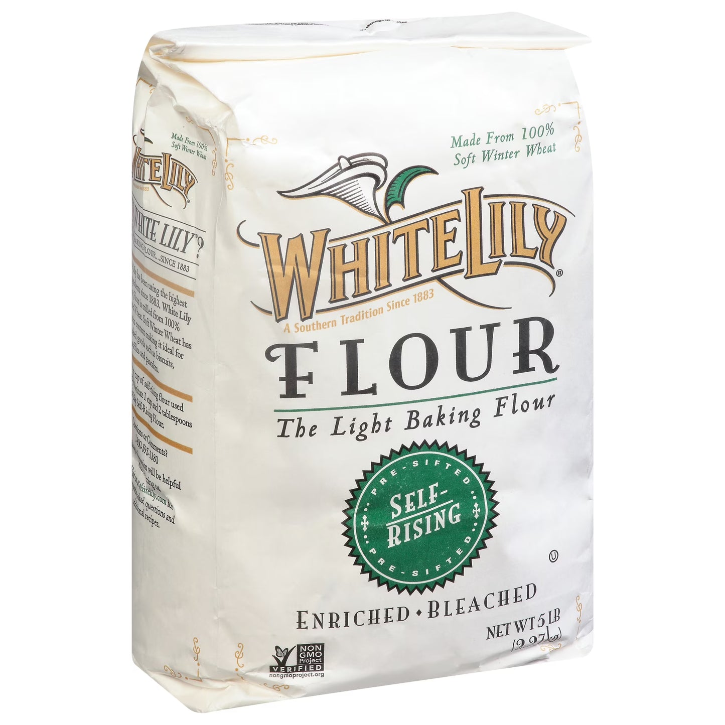 (4 pack) White Lily Self Rising Flour, 5 lb Bag