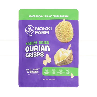 NOKKI FARM Freeze Dried Tropical Fruit Crisps Variety - Healthy & Exotic Tropical Superfood Snack, No Added Sugar or Preservatives, Kid-Approved, Portable for On-The-Go Snacking