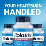 Rolaids Heartburn + Gas Chewable Antacid, Heartburn Medicine, Assorted Berry, 60 Count