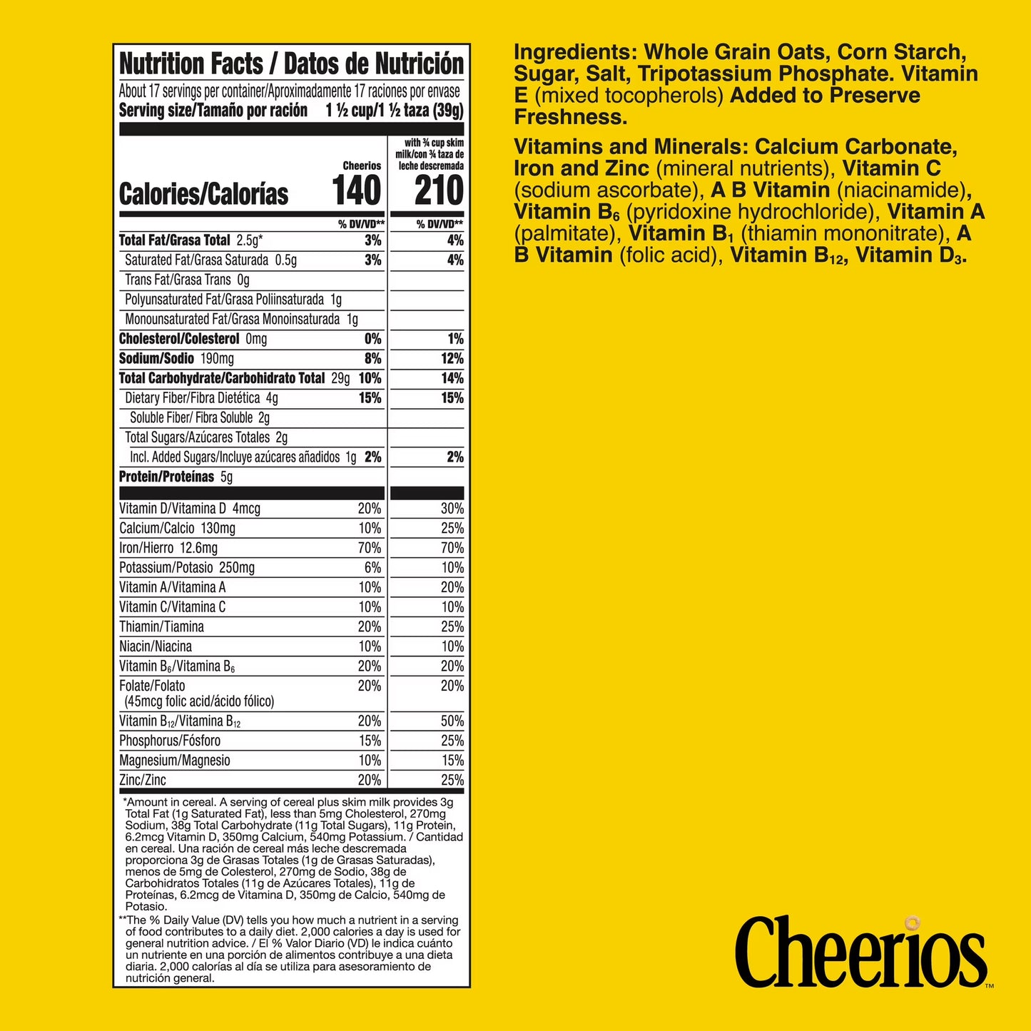 Cheerios, Heart Healthy Gluten Free Breakfast Cereal, Mega Size, 24 oz