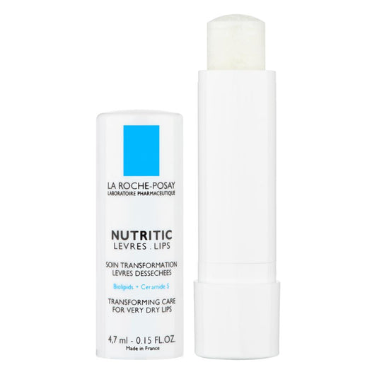 La Roche-Posay Nutritic Lip Balm for Very Dry Lips with Shea Butter, 0.15oz