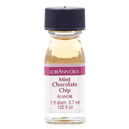 Lorann Oils Mint Chocolate Chip 1 Dram Super Strength Flavor Extract Candy Baking Includes 1 Dram Dropper And Recipe Card