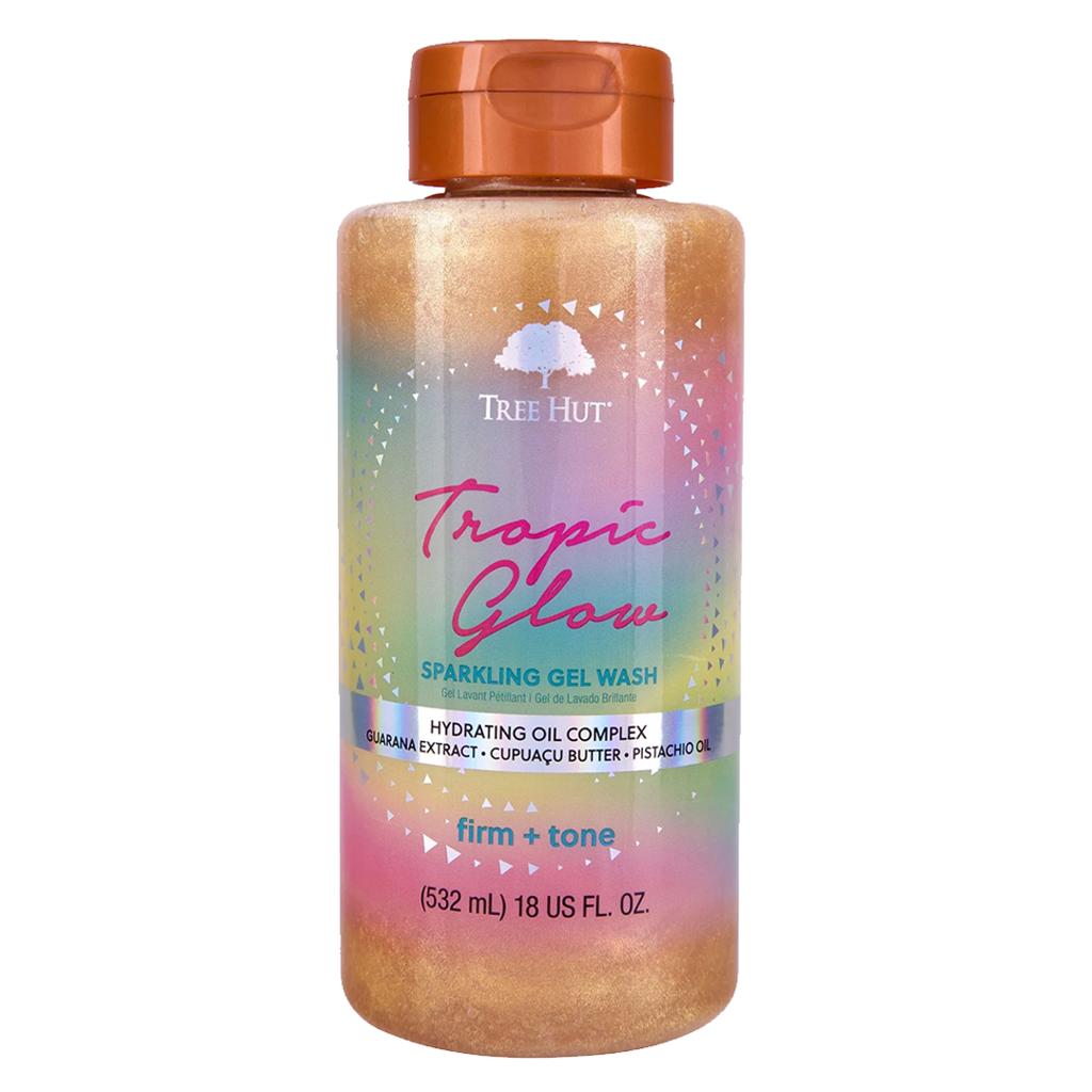 T. Hut Tropic Glow Body Wash, 10 fl oz, Tropic Glow Firming Whipped Body Butter, 8.4 Oz