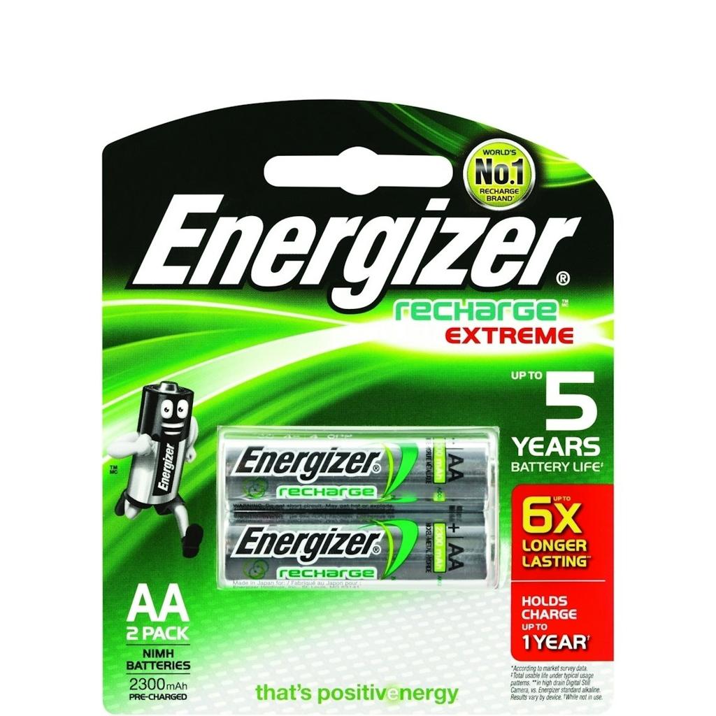 Energizer Aa Rechargeable Nimh Battery, 2 Pieces