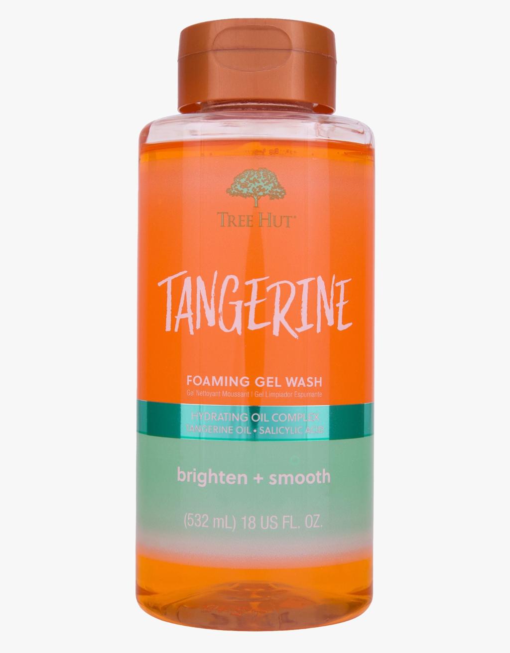 Tree Hut Tangerine Bath & Shave Bundle with Foaming Gel Body Wash, Pre-Shave Exfoliating Polish & Hydrating Shave Oil; Shea Butter Formula for Soft, Smooth, Nourished Skin